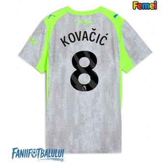 Manchester City Mateo Kovacic #8 Tricou Fotbal Replică 2025-26 Femei Treilea
